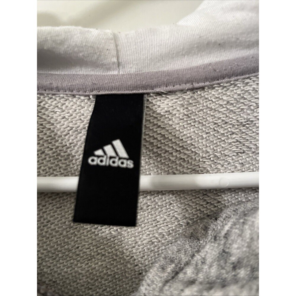 Adidas Women's Full Zip Sweatshirt Hoodie Jacket Size Unknown Gray - Picture 5 of 14